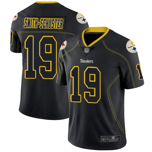 Men Pittsburgh Steelers Football #19 Limited Lights Out Black JuJu Smith Schuster Rush Nike NFL Jersey->women nfl jersey->Women Jersey